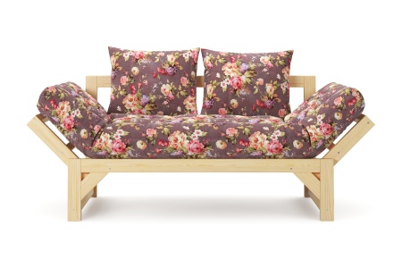 Диван кушетка Амбер бордовый 