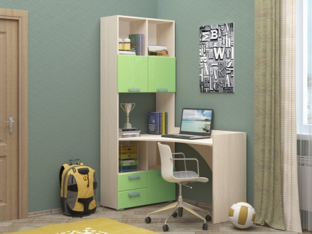 Детская Ириска-4 МДФ (Ш-800 х В-2002 х Г-1145 мм)/Разные Цвета