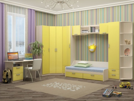 Детский Гарнитур Юнга-7-01 МДФ/Разные Цвета