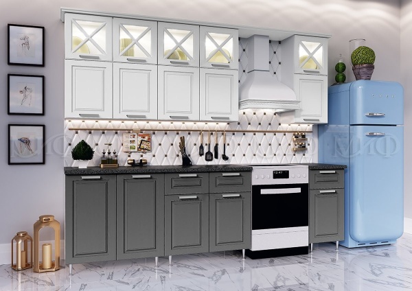 Кухонный Гарнитур Кармен New  №4 МДФ 2000 мм (Высота верхних ящиков 900 мм)